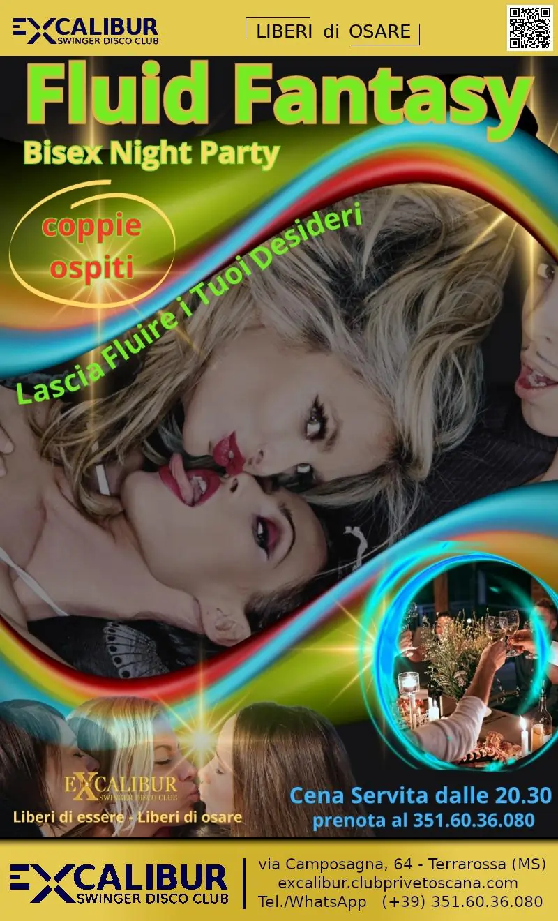 Swinger club prive evento Fluid Fantasy bisex night party